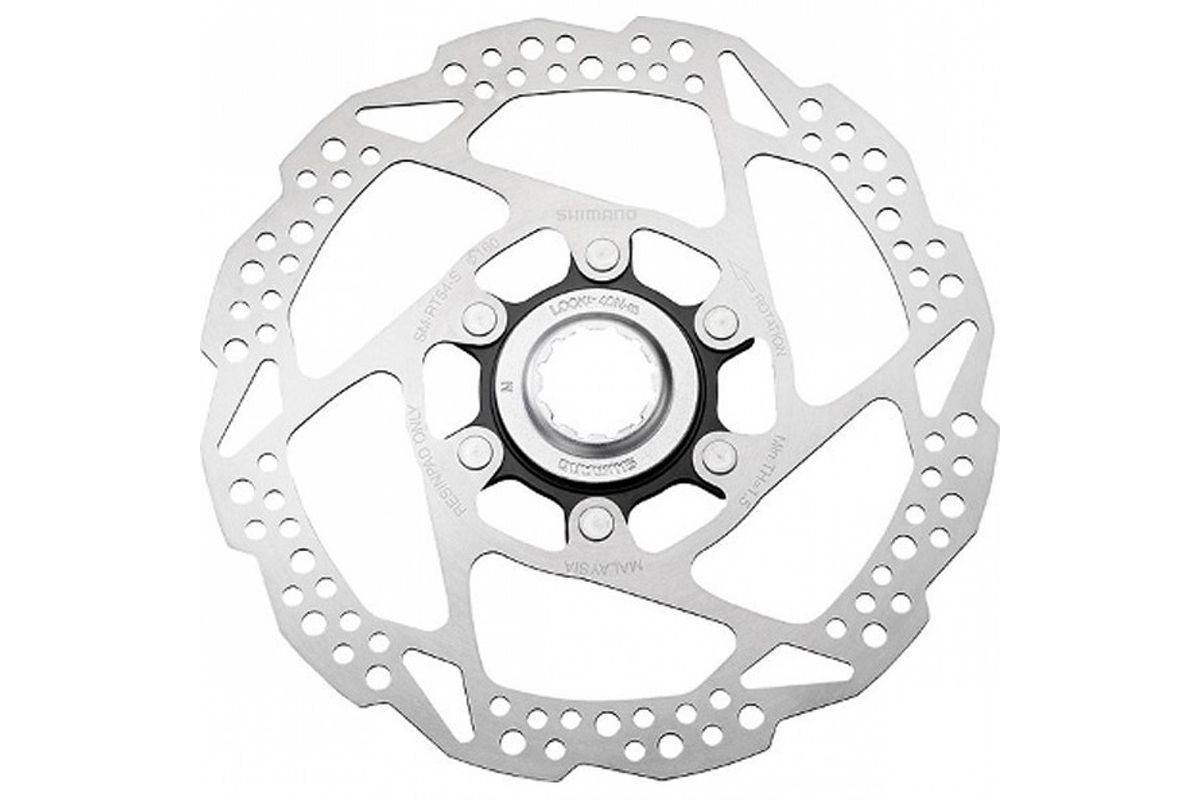 Тормоз диск Shimano. RT54. 180mm. C.Lock. только для пласт колод